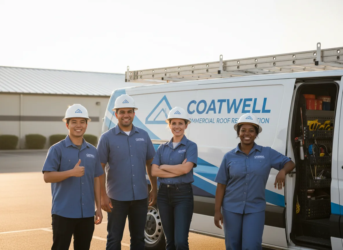 Commercial roof coating company in Dime Box, TX